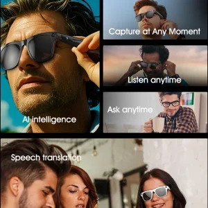 Xiaomi MIJIA 4K AI Smart Glasses 2025, Smart Sunglasses with Camera