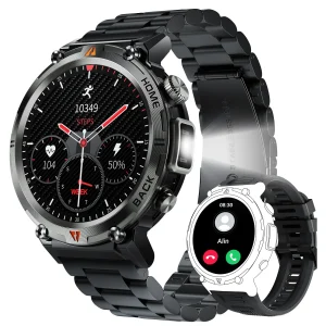 LaNikar 2024 Bluetooth Call Smart Watch for Men, 1.45” Full Touch HD Display,