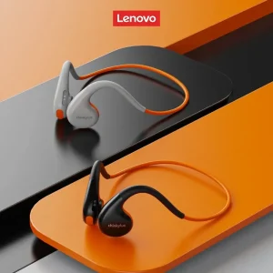 Lenovo X7 Bone Conduction Headphones, Air Conduction Bluetooth 5.3 Wireless Sports Headset with Mic